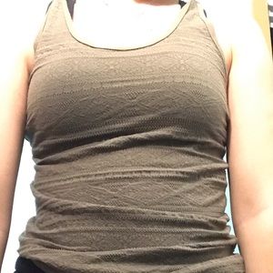 Army green tank top